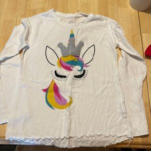 Long sleeved tee shirt with Unicorn